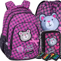 1. CoolPack Zestaw Szkolny Buddy 3el. Plecak Prime Pro F162959 + Worek F159959 + Piórnik F066959