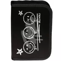 3. Paso Piórnik Dwuklapkowy z Wyposażeniem Smiley No Rules SM26LO-P001