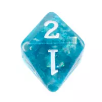 6. Komplet kości REBEL RPG - Gęsty rdzeń - Morskie (białe cyfry)