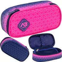 7. ABag Piórnik AC6 Saszetka Usztywniona Hexagon Pink Ombre 503026070