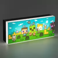 6. Lampka Minecraft - Bohaterowie