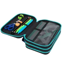 3. CoolPack Jumper 3 Piórnik Trzykomorowy Z Wyposażeniem Gamer Chess F067964