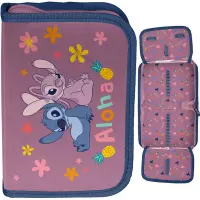 1. Paso Piórnik Dwuklapkowy bez Wyposażenia Stitch Aloha Różowy DS26VV-P001BW