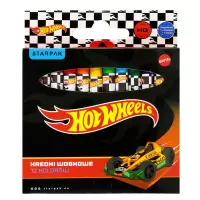 1. Starpak Kredki Woskowe 12 Kolorów Hot Wheels 583722