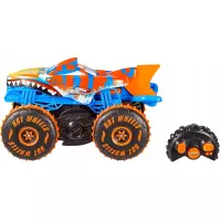 2. Mattel Hot Wheels Zdalnie Sterowany Monster Truck Tiger Shark Climber JFR39