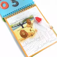 2. Kidea Wielorazowa Malowanka Wodna z Pisakiem Safari 700446