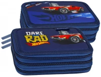 1. Starpak Piórnik Trzykomorowy z Wyposażeniem Hot Wheels Granatowy 486071