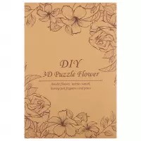 4. Mega Creative Puzzle Drewniane 3D Kwiaty 590289