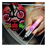 4. Zestaw Lampek Rowerowych + Naklejki - Stranger Things 5