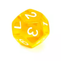9. Komplet kości REBEL RPG - Kryształowe - Żółte