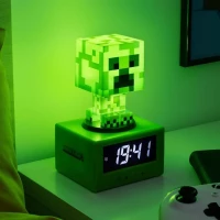 4. Lampka 3D Budzik Minecraft Creeper 