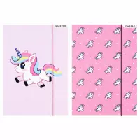 1. Starpak Teczka z Gumką Pixel Unicorn 583299