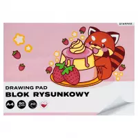 2. Starpak Blok Rysunkowy A4 Biały Kawaii 1szt 592247