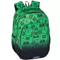 1. CoolPack Prime Pro Plecak Szkolny Game Over Gradient Green F162969