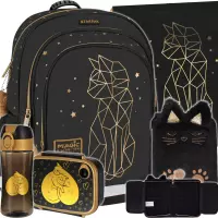 1. Starpak Zestaw 5el. Złoty Kotek Plecak 507689 + Worek 529469 + Piórnik 553181 + 558660 + 558652 + 558654