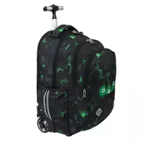 8. St.Right Plecak Szkolny Na Kółkach TB-01 Green Game 681493
