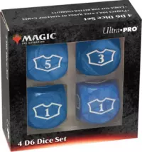 1. Ultra Pro: Magic the Gathering - Blue Mana - 22 mm Deluxe Loyalty Dice Set