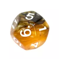 3. Komplet Kości REBEL RPG - Dwukolorowe - Czarno-złote