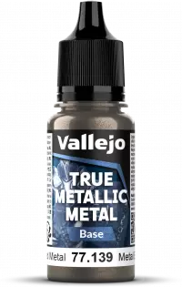 1. Vallejo: 77.139 - True Metallic Metal - Base - Aged Metal (18 ml)