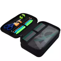 2. CoolPack Jumper 3 Piórnik Trzykomorowy Z Wyposażeniem K-Pop Dark F067036
