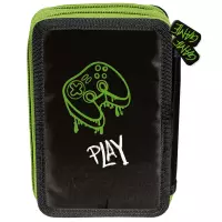 3.  Paso Piórnik Dwukomorowy Bez Wyposażenia Play Game PP25GC-P022BW