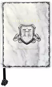 1. Harry Potter notatnik A5 z Godłem Hogwartu (Biały)