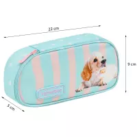 1. AstraBag Piórnik AC6 Saszetka Usztywniona Puppy Line 503026064