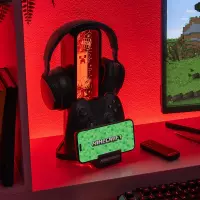 5. Stojak na Słuchawki Z Podświetleniem RGB + Pilot Zdalnego Sterowania Minecraft