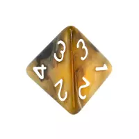 7. Komplet Kości REBEL RPG - Dwukolorowe - Czarno-złote