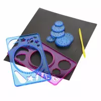 2. Mega Creative Szablon Kreślarski Spirograf 569773