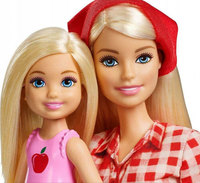 9. Mattel Barbie Zestaw Lalka Barbie + Siostra Chelsea Na Farmie GCK84