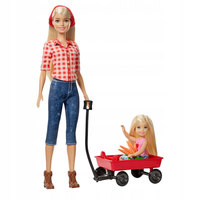 3. Mattel Barbie Zestaw Lalka Barbie + Siostra Chelsea Na Farmie GCK84