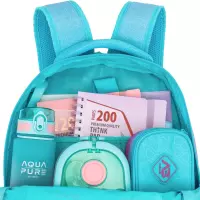 5. ABag Plecak Szkolny AB200 Hexagon Mint Ombre 502026034