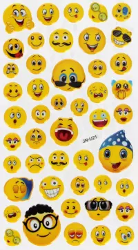 2. Craft With Fun Naklejki Wypukłe Emotki 567336