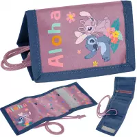 1. Paso Portfel  Stitch Aloha Różowy DS26VV-002