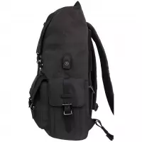 4. R-Bag Plecak Męski na Laptopa 15" z USB Packer Black Z011