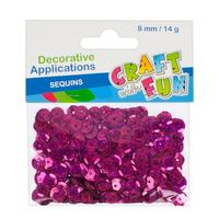 2. Craft With Fun Cekiny Łamane Okrągłe Metaliczne Różowe 384024