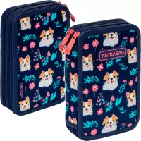 1. AstraBag Piórnik AC21 Dwukomorowy z Wyposażeniem Dear Puppy 503026015