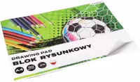 2. Starpak Blok Rysunkowy Football  A4 20 kartek Biały 588810