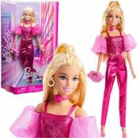 1. Mattel Barbie Lalka Kolekcjonerska Deluxe Style w Różowym Komplecie nr 5 JFP40