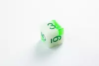 7. Gamegenic: Glow Series - RPG Dice Set - Toxic Stones