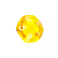 7. Komplet kości REBEL RPG - Mini Kryształowe - Żółte