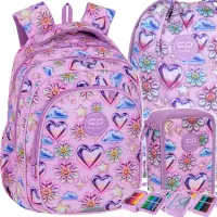 1. CoolPack Zestaw Szkolny Balloons 3el. Plecak Fast F163970 + Worek F159970 + Piórnik F067970