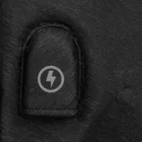 7. R-Bag Plecak Męski na Ramię z USB Switch Black Z141