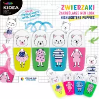 2. Kidea Zakreślacz Zwierzaki 4szt 542556