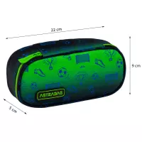 4. AstraBag Piórnik AC6 Saszetka Usztywniona Ombre Football 503026069