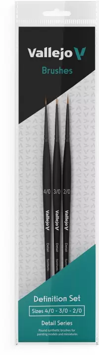 1. Vallejo: B02990 - Detail - Definition Set - Synth (4/0, 3/0, 2/0)