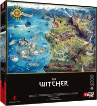 2. Good Loot Gaming Puzzle: The Witcher (Wiedźmin) The Northern Realms Map (1000 elementów)