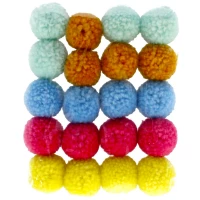 1. Craft With Fun Ozdoba Dekoracyjna Pompony Duże Kolorowe 463936