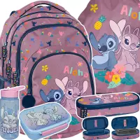 1. Paso Zestaw Szkolny 5el.Aloha Różowy Plecak DS26VV-276 + Piórnik DS26VV-013 + Worek DS26VV-712